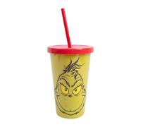 Fizz Creations The Grinch Tumbler & Straw. Dr Seuss Christmas Themed Cup. Great for Festive Drinks & Treats. Stocking Filler