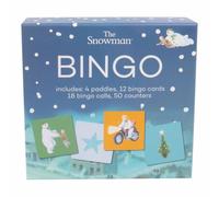 Fizz Creations The Snowman Bingo Christmas Party Game. Includes 4 Paddles, 8 Bingo Callers, 12 Bingo Cards & 36 Paper Counters. Officially Licensed The Snowman Merchandise.