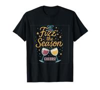 Fizz The Season Holiday Cocktail Graphic T-Shirt