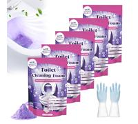 FizzClean Foaming Toilet Cleaner - Powerful Fizzy Foam Action for Deep Cleaning, Limescale Remover & Descaler - Effective Toilet Cleaning Foam for a Sparkling Bowl (5PCS)