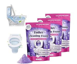 FizzClean Insta-Action Foaming Toilet Cleaner - FizzClean Foaming Toilet Cleaner for Effortlessly Clean and Sparkling Toilets, Removes Stains in 20 Minutes