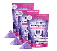 Fizzclean Toilet Cleaner, Fizz Clean Foam Toilet Cleaner, Insta-Action Fizzclean Foam, Toilets Fizz Cleaning Powder, Touch Free Foaming Toilets Cleaners Limescale Remover Powder (3PCS)