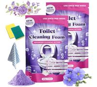 Fizzclean Toilet Cleaner, Fizz Clean Toilet Cleaner, 2025 Upgraded Toilet Cleaning Foam, No Touch Toilet Cleaning Powder, For Sparkling Clean Toilets With Zero Effort (2PC)