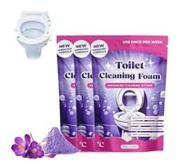 Fizzclean Toilet Cleaner, Fizz Clean Toilet Cleaning Foam Limescale Remover Foaming Powder, Fast Acting Heavy Duty Drain Foam,100g