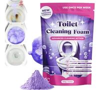 FizzClean Toilet Cleaner, FizzClean Toilet Cleaning Foam, Scrub-Free Foaming Toilet Cleaner, Limescale Remover Powder,Insta-Action FizzClean Foam For Sparkling Clean Toilet With Easy Effort (1)
