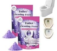 Fizzclean Toilet Cleaner, Toilet Cleaning Foam,Heavy Duty Toilets Cleaner and Limescale Remover, for Deep Fresh Cleaning, No Touch Foam for Stains,Urinal and Descaler(2pc Purple)