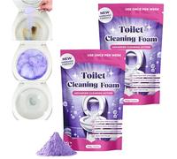 Fizzclean Toilet Cleaning Foam, 2025 New Limescale Remover Foaming Powder, For Sparkling Clean Toilet with Zero Effort, Touch Free Foaming Cleaner Limescale Remover Powder (2, 100g)