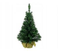 Fizzco Artificial Green Tree In Jute Bag-75cm, Fabric, 75cm (2.5ft)