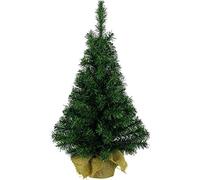 Everlands 75Cm Artificial Tabletop Christmas Tree In Natural Jute Bag Compact Xmas Tree