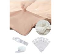 Fizzest Duvet Snaps to Hold Comforter，Duvet Clips Fasteners Inside，Hacks to Keep Duvet Cover in Place，Quilt Clips (8, White)