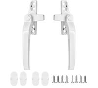 Fizzix Universal Replacement Window Handles - Set of 2, Lockable with Key - Left & Right Handles - Durable and Easy to Install - Ideal for Home & Office Window Repairs