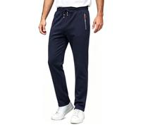 FizzPop Mens Joggers UK Tracksuit Bottoms with Zip Pockets Gym Trousers | Running, Slim Fit, Uncuffed, Cotton, Training, Open Hem, Elasticated Waist, Multiple colors available,