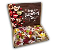 Fizzy and Jelly Sweet Mix Happy Valentines Day Sweets Gift Box Hamper (KRAFT VALENTINES FRONT)