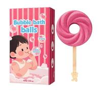 Fizzy Bath Balls for Kids Lollipop Shape Body Cleaning