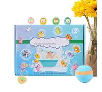 Fizzy Bath Bombs - 12 Pack Bath Balls with Hidden Toys Inside, Surprise Salt Balls | Exciting Kids Gift for Boys Girls Birthday Holiday Playdates Summer Travel Hotel Home