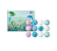 Fizzy Bath Bombs - 12 Pack Colorful Bubble Balls, Moisturizing Gentle Formula, Rich Fragrance Foam, Fun Accessories | for Kids Birthday Children Day Party Pool Bath Time Relaxation Gift