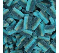 Fizzy Blue Raspberry Slices 1kg Sweet Pouch