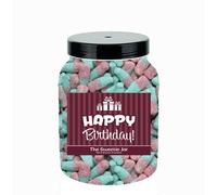 Fizzy Bubblegum Bottles 1.8kg Medium Sweet Jar - A Personalised Gift Jar Filled with Your Favourite Retro Sweets! Happy Birthday