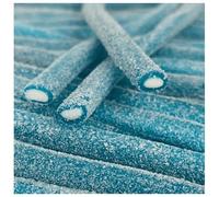 Fizzy Candy Pencil Sweets - Retro Chewy Fruit Flavours (Blue Raspberry, Strawberry, Watermelon, Peach, Multicolour) - Bulk Pick n Mix Sweets for Party Bags (1Kg, Raspberry)