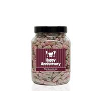 FIZZY CHERRY KOLA BOTTLES 1.8kg Sweet Jar - A Personalised Gift Jar filled with your favourite Retro Sweets! - Happy Anniversary
