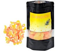 Fizzy Pick & Mix Sweets | Big Lips Strawberry Cherry, Peach Rings, Orange & Lemon - 200g or 500g Resealable Gift Bag - Tangy Jelly Sweets - Candy Hamper, Treat Bag (200g, PEACH RINGS & LEMON, ORANGE)