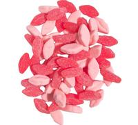 Fizzy Pick & Mix Sweets | Big Lips Strawberry Cherry, Peach Rings, Orange & Lemon - 200g or 500g Resealable Gift Bag - Tangy Jelly Sweets - Candy Hamper, Treat Bag (500G, BIG LIP)