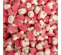Fizzy Pink Mushrooms 500g Share Bag by The Gourmet Sweet Company