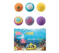 Fizzy Relaxation Kit, Fragrant Soaking Treat, 2.5 Inches Effervescence with Oils, Natural Bathtub Fizzer, Colorful Swirl with Luxury Finish, Self Care Present for Grandma Youth