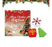 Fizzy Shower Ball Set - Christmas Bath Bomb Gift Box | 3 Piece Natural Fragrance Spa Bath Balls for Women Men Teens | Relaxing Aromatherapy Shower Bombs for Home Spa, Yoga & Holiday Self