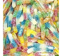 Fizzy Sour Gummy Worm Sweets - 1KG Bag - Jelly Worms - Halal