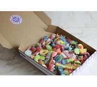 Fizzy Sweets Online - Sugar Rush Sweeties Mixed Fizzy Sweet Box, 25+ Varieties, Assorted Flavours, Tangy & Sweet, 700g - 2kg (1kg box)