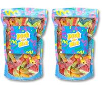 Fizzy Sweets Pick and Mix - Fizzy/Sour Sweets Classic Retro Pick and Candy Selection - Sour Sweet Mix By The Sweet Treat Gifting Co. (Pack of 2)