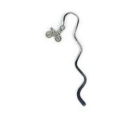 FizzyButton Gifts Bicycle Mini Bookmark with Silver Tone Charm, in Gift Bag