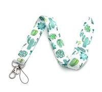 FizzyButton Gifts Cactus and Succulent Plant ID Neck Lanyard with Lobster Clasp