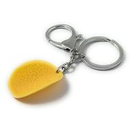 FizzyButton Gifts Crisp Potato Chip Keyring Key Ring and Lobster Clasp with Resin Charm