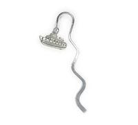 FizzyButton Gifts Cruise Ship mini Bookmark with Silver Tone Charm, in Gift Bag