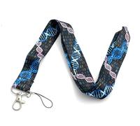 FizzyButton Gifts DNA Genetics ID Neck Lanyard with Lobster Clasp