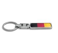 FizzyButton Gifts Flag Belgium Belgian Keyring Key Ring with Resin Charm and Silver Tone Keychain