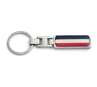 FizzyButton Gifts Flag Chile Netherlands Keyring Key Ring with Resin Charm and Silver Tone Keychain