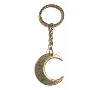 FizzyButton Gifts I love you to the moon and back bronze tone keyring or bag tag