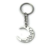 FizzyButton Gifts I Love You to the Moon and Back Keyring Key Ring