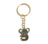 FizzyButton Gifts Koala Bear Keyring Key Ring with Enamel Charm and Gold Tone Keychain