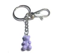 FizzyButton Gifts lilac jelly baby gummy bear charm keyring key ring keychain