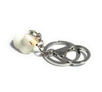 FizzyButton Gifts Llama Alpaca Keyring Key Ring and Lobster Clasp with Resin Charm