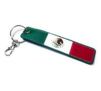 FizzyButton Gifts Mexico Mexican Flag Keyring Key Ring Luggage Tag with Lobster Clasp