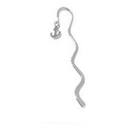FizzyButton Gifts Mini Bookmark with Tiny Stainless Steel Anchor Charm, in Gift Bag