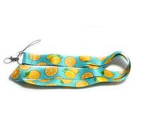 FizzyButton Gifts Orange and Lemon Fruit ID Neck Lanyard with Lobster Clasp