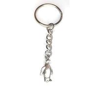 FizzyButton Gifts Penguin Charm Keyring Key Ring with Silver Tone Keychain