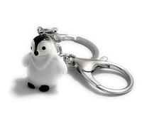 FizzyButton Gifts Penguin Keyring Key Ring and Lobster Clasp with Resin Charm