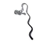 FizzyButton Gifts Silver Tone Mini Bookmark with Acoustic Guitar Style 2 Silver Tone Charm in Gift Bag